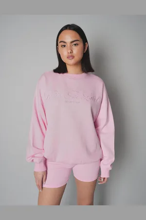 Public Desire Kaiia the Label Logo Sweatshirt Pink