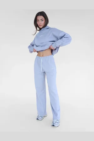 Public Desire Kaiia Studio Baggy Wide Leg Sweat Pants Grey