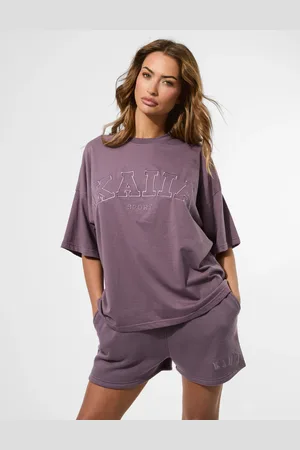 Public Desire Kaiia Sport Oversized T-shirt Elderberry