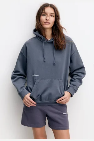 Pull&Bear oversized New York zip front slogan hoodie co-ord in green