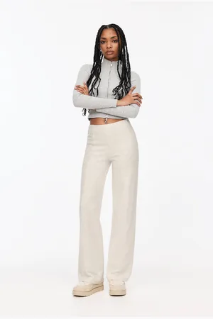 Pull&Bear Soft Touch Trousers With Seam Detail