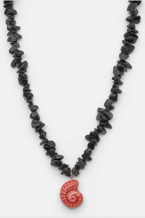 Pull&Bear Long Ceramic Seashell Necklace