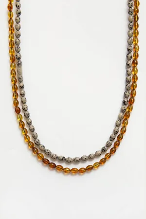 Pull&Bear 2-Pack Of Stone Necklaces