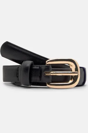 Pull&Bear Faux Leather Belt With Buckle
