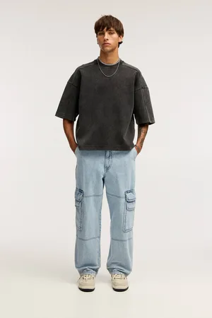 Pull&Bear Stwd Baggy Cargo Jeans