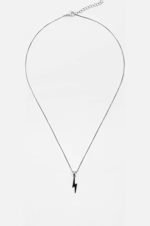 Pull&Bear Stainless Steel Lightning Bolt Pendant