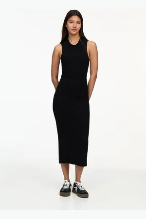 Pull&Bear Long Polo-Collar Dress