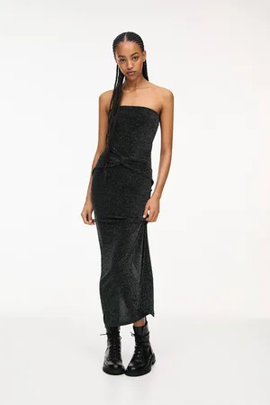 Pull&Bear Shimmer Midi Dress