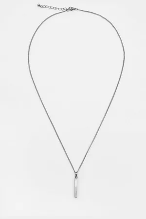 Pull&Bear Steel Necklace With Rectangle