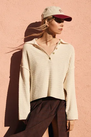 Pull&Bear Oversize Jumper With Polo Collar