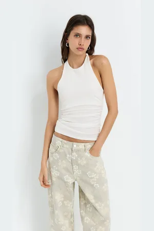 Pull&Bear Draped Halter Top
