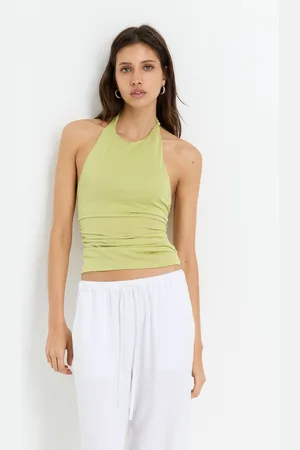 Pull&Bear Draped Halter Top
