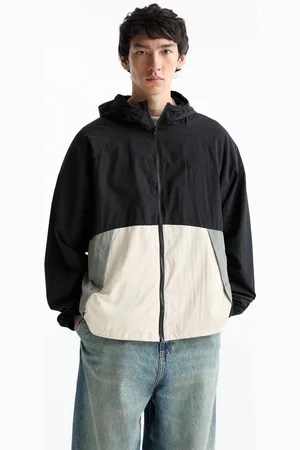 Pull&Bear Lightweight Colour Block Raincoat