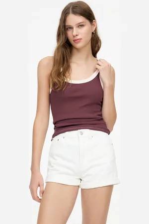 Pull&Bear Denim Turn-Up Mom Shorts