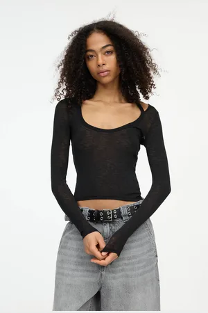 Pull&Bear Double-Layer Top With Long Sleeves And Straps