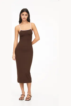 Pull&Bear Strappy Midi Dress With Cut-Out