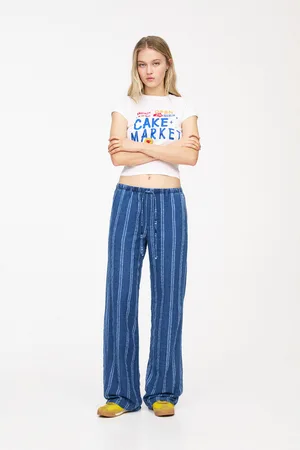 Pull&Bear Striped Rustic Trousers