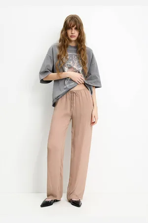 Pull&Bear Flowing Semi-Sheer Trousers