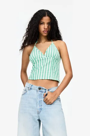 Pull&Bear Striped Halter Top