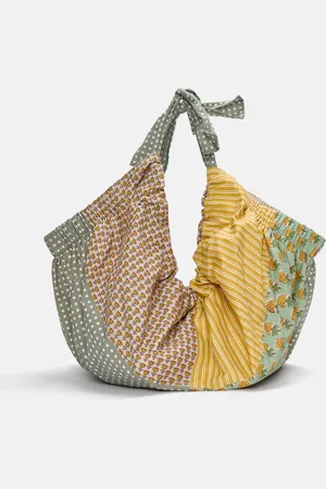 Pull&Bear Printed Maxi Shopper Bag