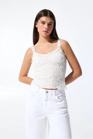 Pull&Bear Strappy Lace Top