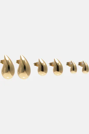 Pull&Bear Pack Of 3 Pairs Of Teardrop Earrings