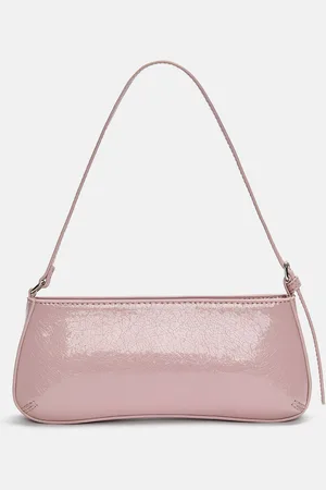 Pull&Bear Faux Patent Finish Shoulder Bag
