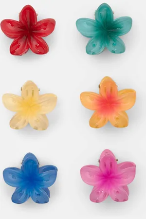 Pull&Bear Pack Of Hibiscus Flower Hair Clips