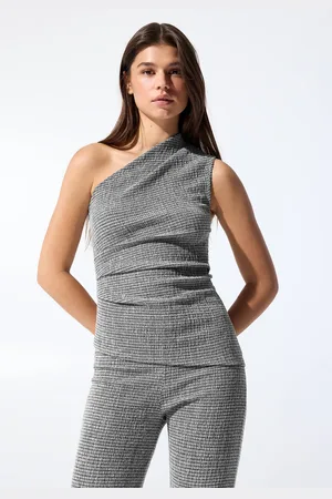 Pull&Bear Textured Asymmetric Top