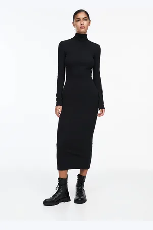 Pull&Bear High Neck Midi Dress