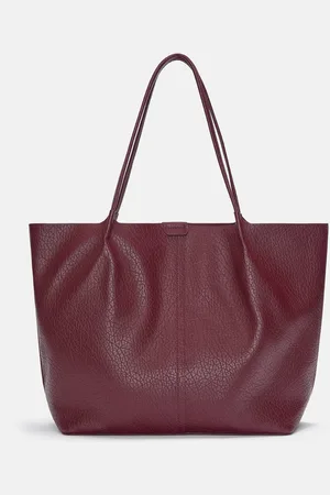 Pull&Bear Faux Leather Shopper Bag