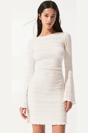 Pull&Bear Long Sleeve Shift Dress
