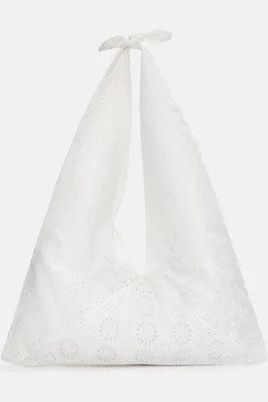 Pull&Bear Embroidered Shopper Bag With Knot