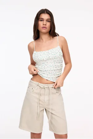 Pull&Bear Floral Crepe Top