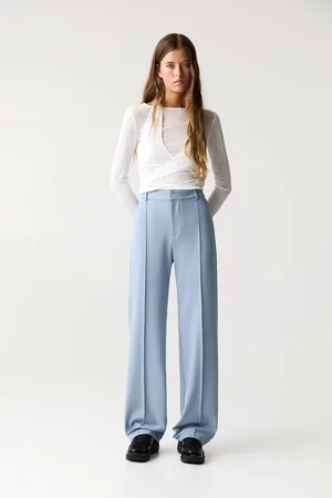 Pull&Bear Smart Trousers With Seam Detail