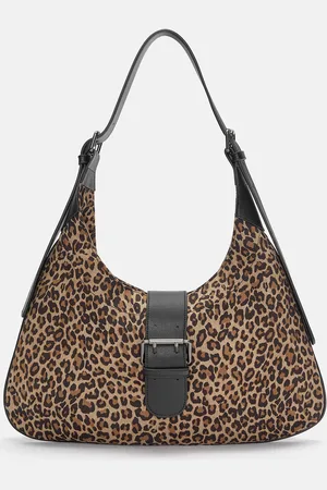 Pull&Bear Maxi Leopard Print Shoulder Bag