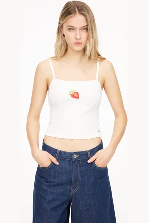 Pull&Bear Strawberry Strappy Top