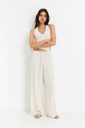 Pull&Bear Rustic Striped Trousers