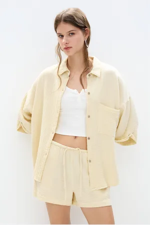Pull&Bear Textured Short Sleeve Shirt