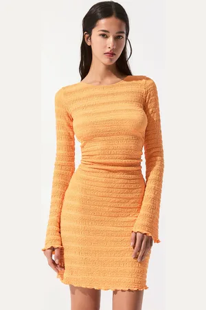 Pull&Bear Long Sleeve Shift Dress