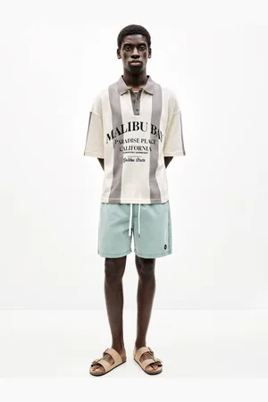 Pull&Bear Stwd Garment Dye Swimming Trunks