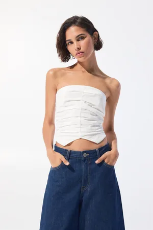 Pull&Bear Strapless Corsetry-Inspired Top