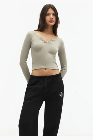 Pull&Bear Ribbed T-Shirt With Buttons