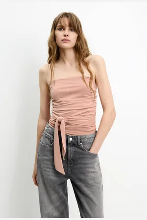 Pull&Bear Strapless Top With Tie