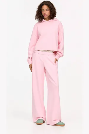 Pull&Bear Tracksuit Bottoms With Frayed Waistband