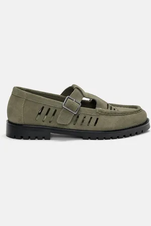 Pull&Bear Buckled Leather Shoes