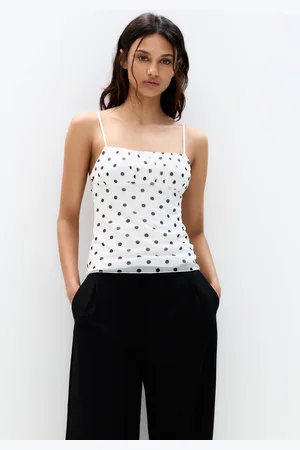 Pull&Bear Strappy Polka Dot Top
