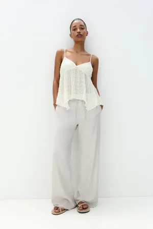 Pull&Bear Rustic Frayed Trousers