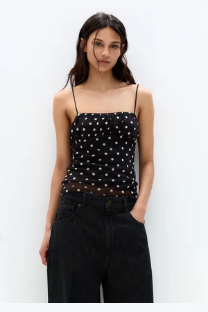 Pull&Bear Strappy Polka Dot Top