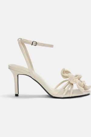 Pull&Bear Heeled Sandals With Crochet Flower